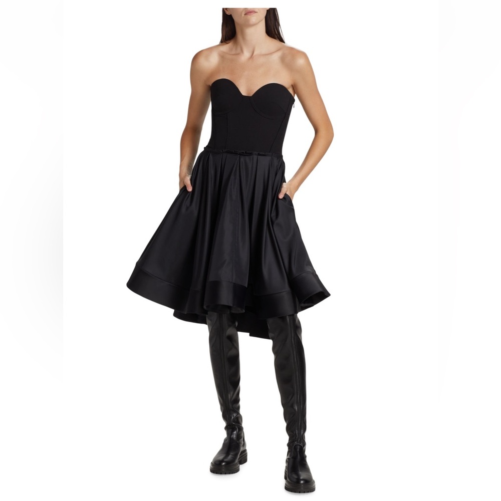 Proenza Schouler Taffeta Bustier Fit-&-Flare Dress - Picture 6 of 15